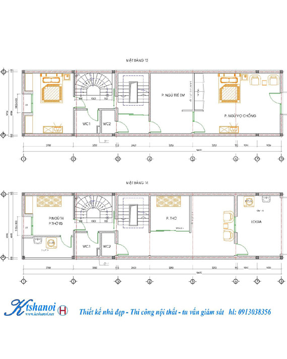 Thiết kế nhà ống, thiết kế nhà lô đẹp mẫu 5x13m kinh điển - thiet ...