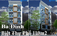 Thiết kế biệt thự phố 110m2 8 tầng