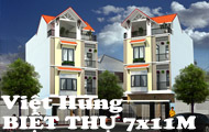 Thiết kế biệt thự đẹp 7mx11m 4 tầng