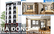 Thiết kế căn hộ khách sạn cho thuê 6 tầng