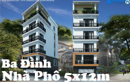 Nhà phố 5x12m 6 tầng